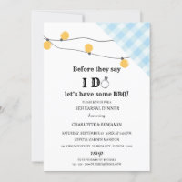 Dîner Rustique de répétition du barbecue I Do