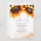 Invitation Dîner Rustique de répétition Florale aquarelle (Devant)