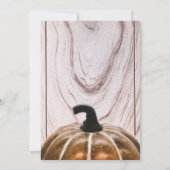 Invitation Dîner rustique de Thanksgiving à l'automne avec ci (Dos)