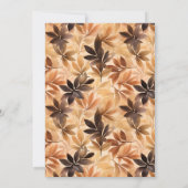 Invitation dîner rustique Friendsgiving (Dos)