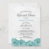 Invitation Dîner Rustique Succulent Floral Mariage (Devant)