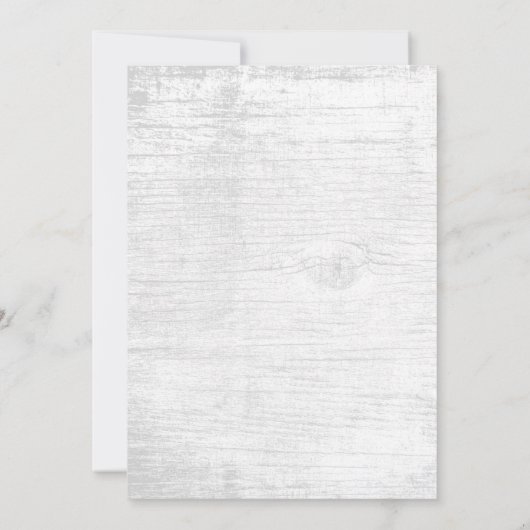 Invitation Dîner Rustique Succulent Floral Mariage (Dos)