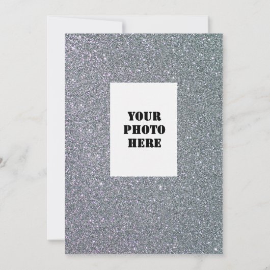 Invitation Dîner Silver Sparkle Maroon Graduation (Dos)