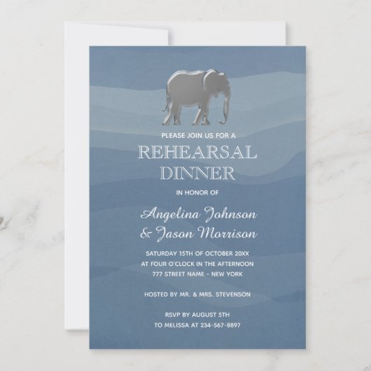 Invitation Dîner simple et élégant (Devant)