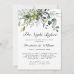 Invitation DÎNER Simplement Élégant Eucalyptus REHEARSAL<br><div class="desc">Créez l'invitation REHEARSAL DINNER parfait avec ce modèle "Aquarelle Eucalyptus Greenery". Ce design de haute qualité est facile à customiser pour correspondre à vos couleurs, styles et thèmes mariages. Pour plus de personnalisation, cliquez sur le lien "customiser plus" et utilisez notre outil de conception pour modifier ce modèle. Si vous...</div>