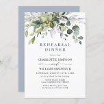 Invitation DÎNER Simplement Élégant Eucalyptus REHEARSAL<br><div class="desc">Créez l'invitation REHEARSAL DINNER parfait avec ce modèle "Aquarelle Eucalyptus Greenery". Ce design de haute qualité est facile à customiser pour correspondre à vos couleurs, styles et thèmes mariages. Pour plus de personnalisation, cliquez sur le lien "customiser plus" et utilisez notre outil de conception pour modifier ce modèle. Si vous...</div>