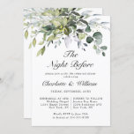 Invitation DÎNER Simplement Élégant Eucalyptus REHEARSAL<br><div class="desc">Créez l'invitation REHEARSAL DINNER parfait avec ce modèle "Aquarelle Eucalyptus Greenery". Ce design de haute qualité est facile à customiser pour correspondre à vos couleurs, styles et thèmes mariages. Pour plus de personnalisation, cliquez sur le lien "customiser plus" et utilisez notre outil de conception pour modifier ce modèle. Si vous...</div>