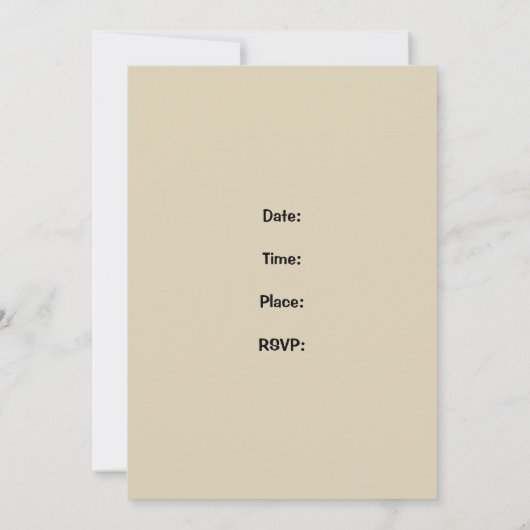 Invitation Dîner soirée italienne (Dos)