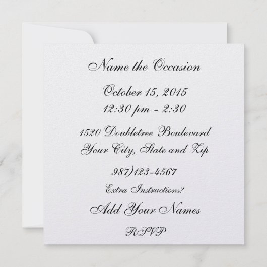 Invitation Dîner Spaghetti (Dos)