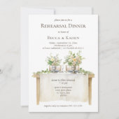 Invitation Dîner Table de répétition Dîner (Devant)