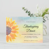 Invitation Dîner Thankesgiving Tournesol (Debout devant)