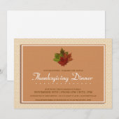 Invitation Dîner Thanksgiving (Devant / Derrière)