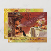 Invitation Dîner Thanksgiving (Devant / Derrière)