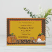 Invitation Dîner Thanksgiving (Debout devant)