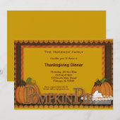 Invitation Dîner Thanksgiving (Devant / Derrière)