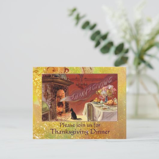 Invitation Dîner Thanksgiving (Debout devant)