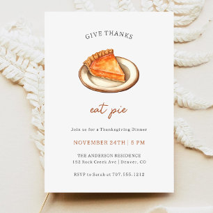 Invitation Dîner Thanksgiving