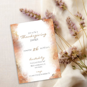 Invitation Dîner Thanksgiving