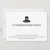 Invitation Dîner Thanksgiving (Devant)