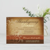 Invitation Dîner Thanksgiving (Debout devant)