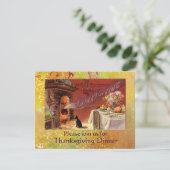 Invitation Dîner Thanksgiving (Debout devant)