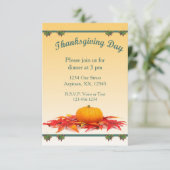 Invitation Dîner Thanksgiving (Debout devant)