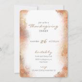 Invitation Dîner Thanksgiving (Devant)