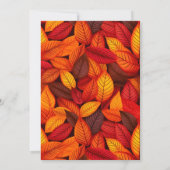 Invitation Dîner Thanksgiving Aquarelle Turquie, Citrouille (Dos)