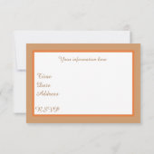 Invitation Dîner Thanksgiving dinde dinde ajouter des informa (Dos)