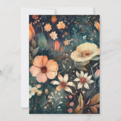 Invitation Dîner Thanksgiving Floral (Dos)