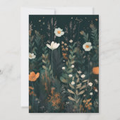 Invitation Dîner Thanksgiving Floral (Dos)