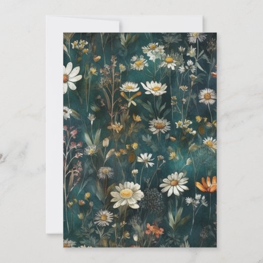 Invitation Dîner Thanksgiving Floral (Dos)