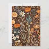 Invitation Dîner Thanksgiving Floral (Dos)