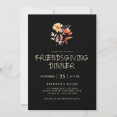 Invitation Dîner Thanksgiving moderne Élégant Amical (Devant)