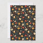 Invitation Dîner Thanksgiving moderne Élégant Amical (Dos)