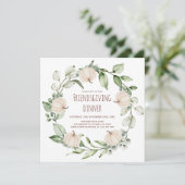 Invitation Dîner Thanksgiving moderne Fête de l'Action d'Ami (Debout devant)