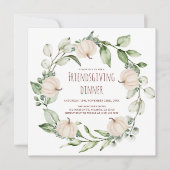 Invitation Dîner Thanksgiving moderne Fête de l'Action d'Ami (Devant)