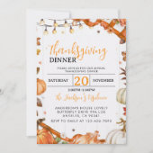 Invitation Dîner Thanksgiving |Rassemblement de la famille de (Devant)