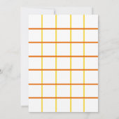 Invitation Dîner Thanksgiving Simple Elegant Automne Automne (Dos)