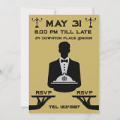 Invitation Dîner Thème Downton (Dos)