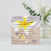 Invitation Dîner tropical de répétition de mariage de plage (Debout devant)