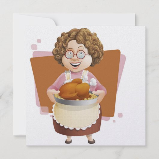 Invitation Dîner turc / Thanksgiving / Noël (Devant)