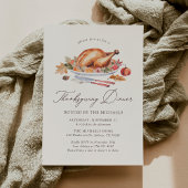 Invitation Dîner Turquie Thankesgiving