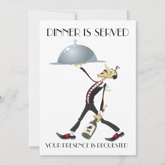 Invitation Dîner Unique Invite (Devant)