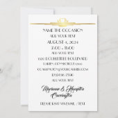 Invitation Dîner Unique Invite (Dos)