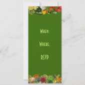 Invitation Dîner végétarien (Dos)