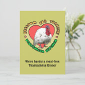 Invitation Dîner végétarien (Debout devant)