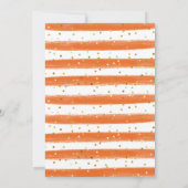 Invitation dîner watercolor Friendsgiving d'automne de citrou (Dos)