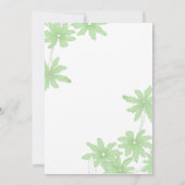 Invitation Dîners de répétition Mariages légers et verts (Dos)