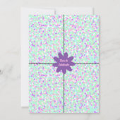Invitation d'initiation à pois pour l'anniversaire (Dos)
